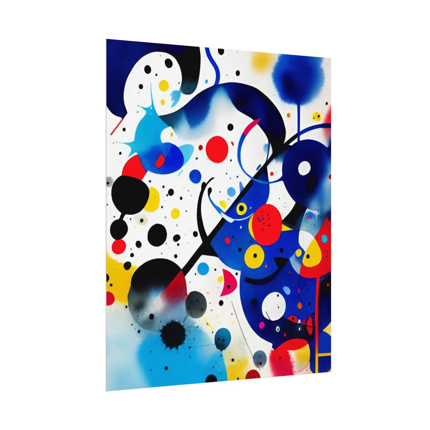 Rolled Poster, Inspired by Miro