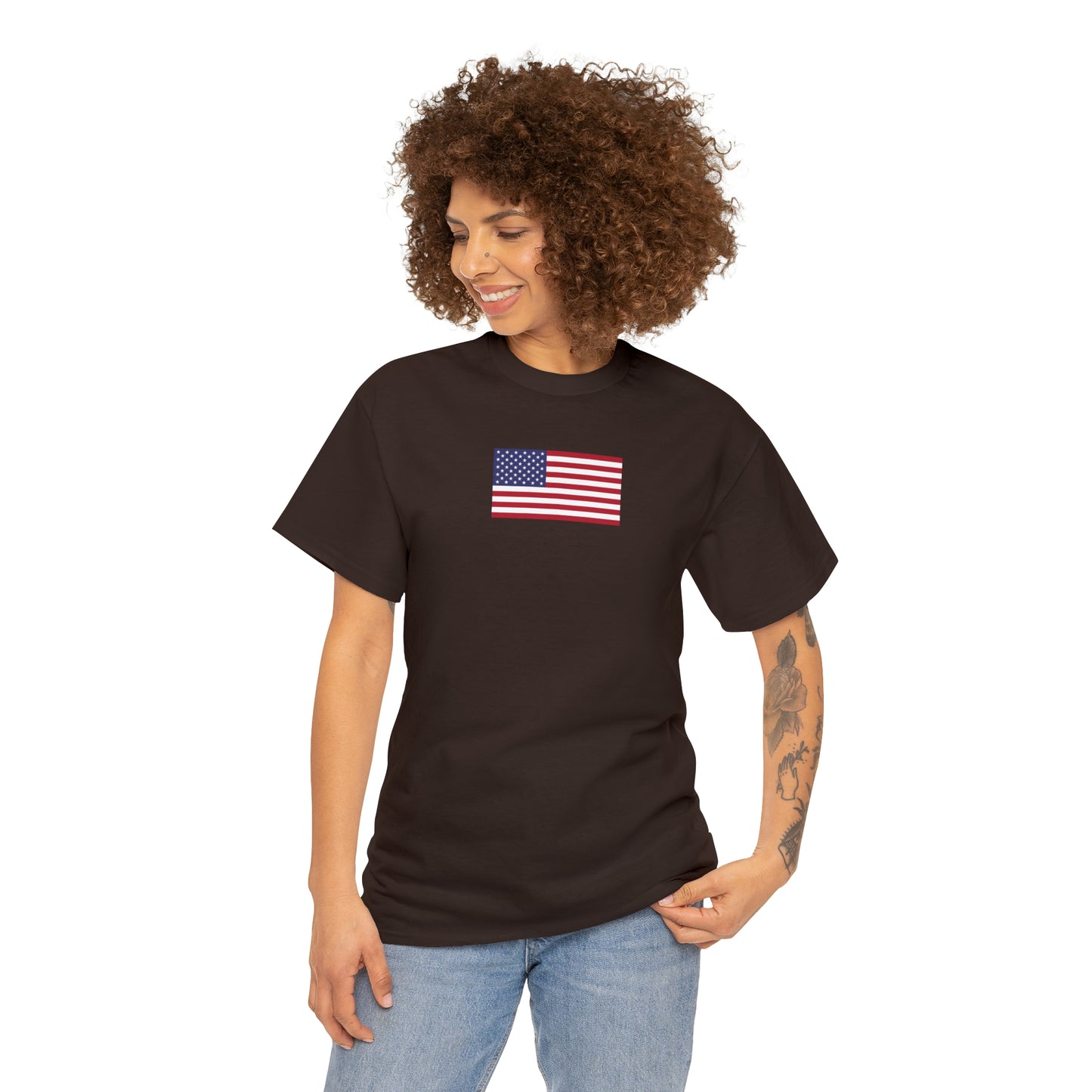 American Flag Unisex Heavy Cotton Tee