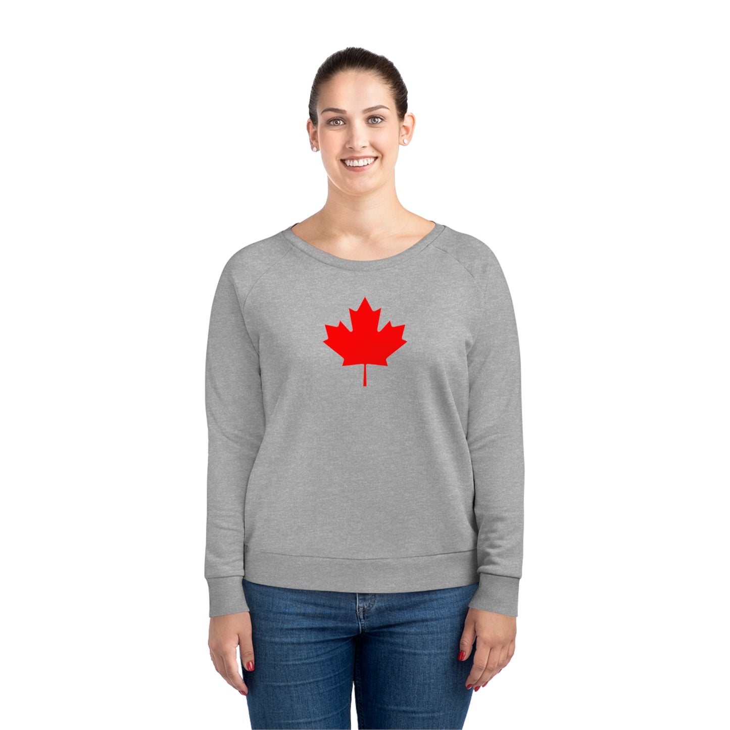 Women's Dazzler Relaxed Fit Sweatshirt, Canadian Maple Leaf