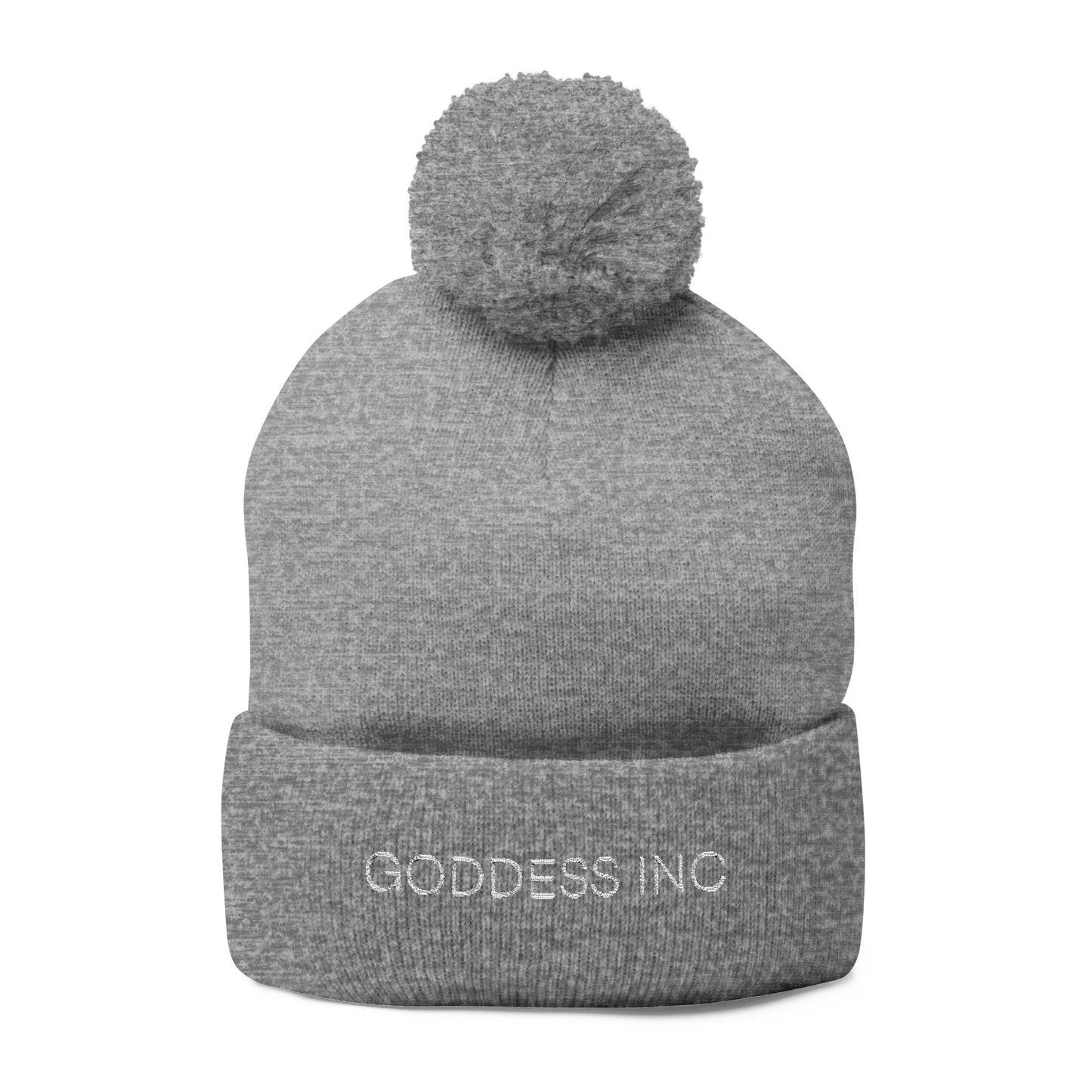 Goddess Inc, Pom-Pom Knit Cap (Embroidery)