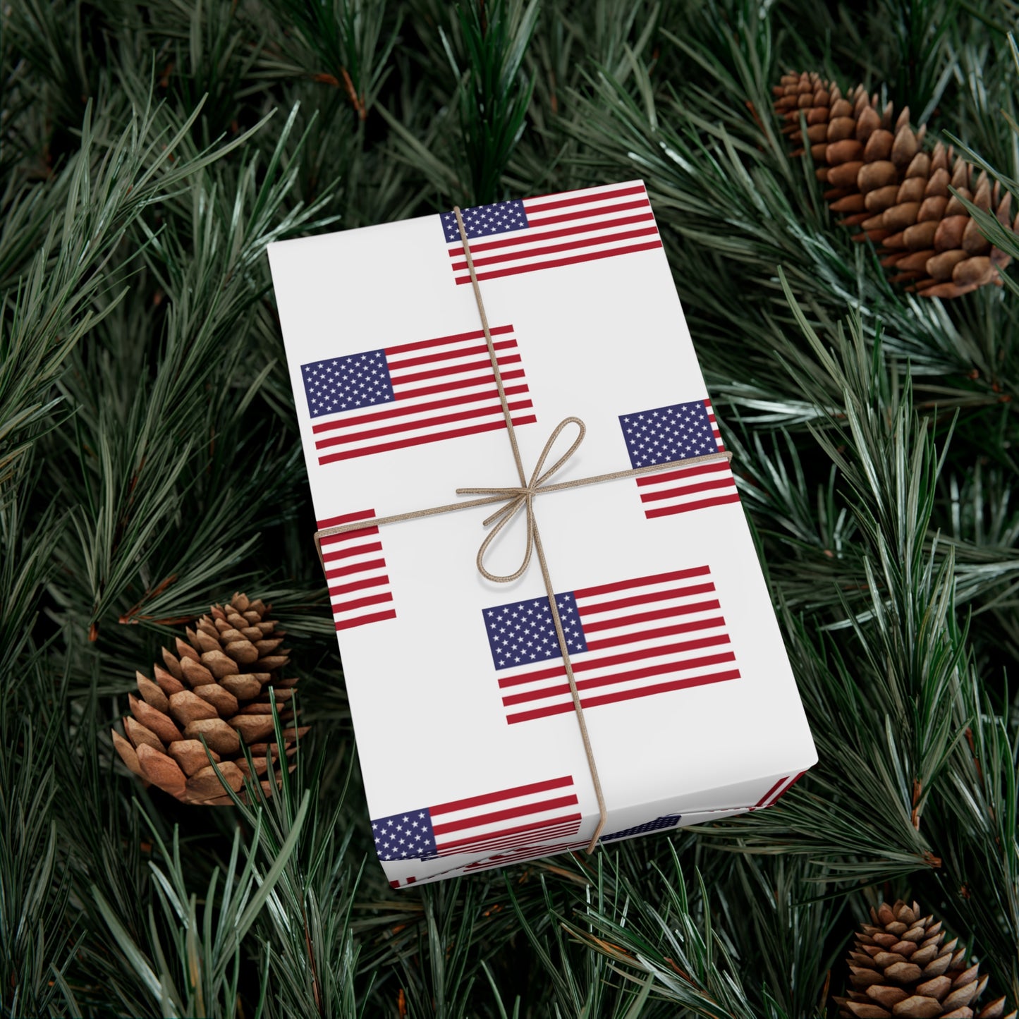 American Flag Gift Wrap