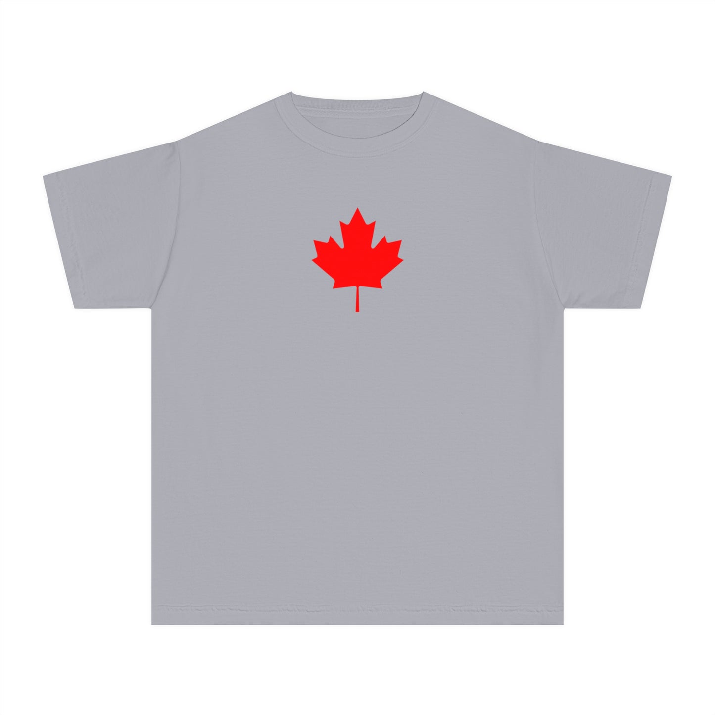 Youth Midweight Tee, Canadian Maple Leaf