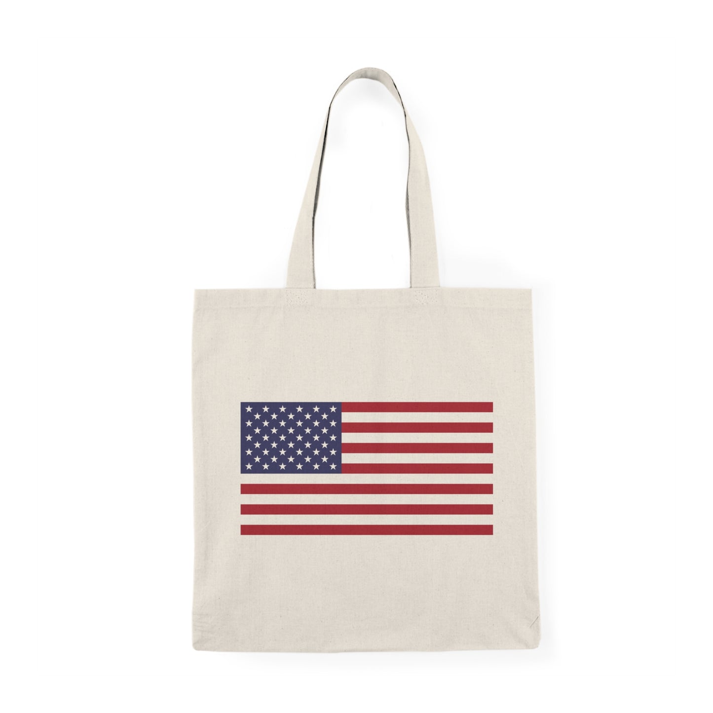 American Flag Natural Tote Bag
