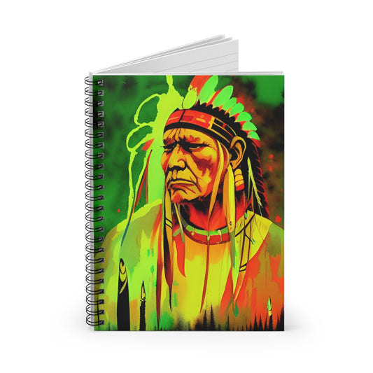 Native American, Spiral Notebook, Ruled Line
