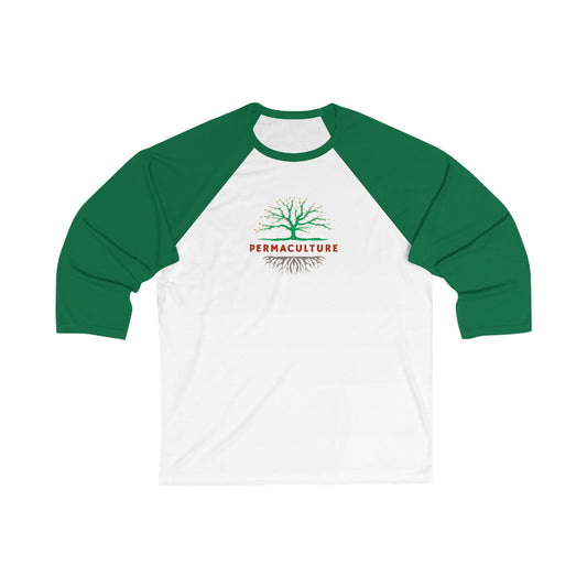 Permaculture, Unisex 3\4 Sleeve Baseball Tee