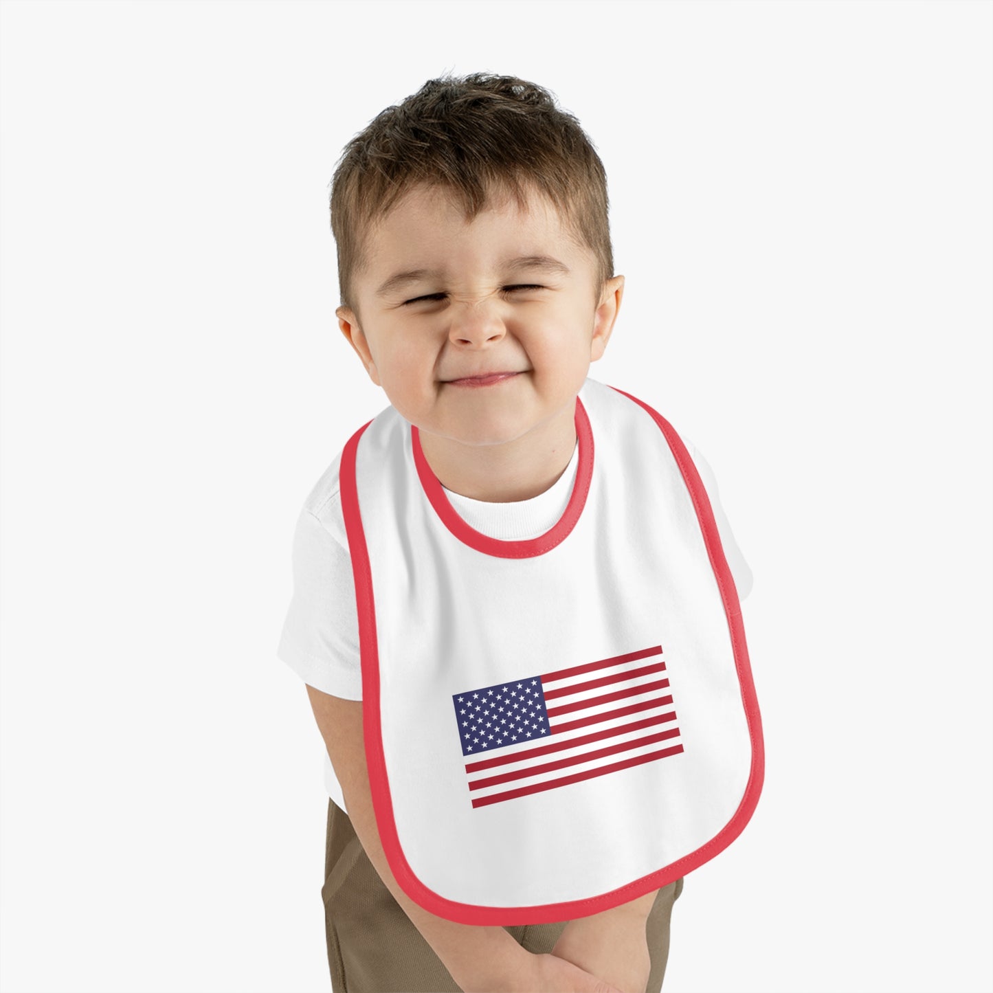 American Flag Baby Bib