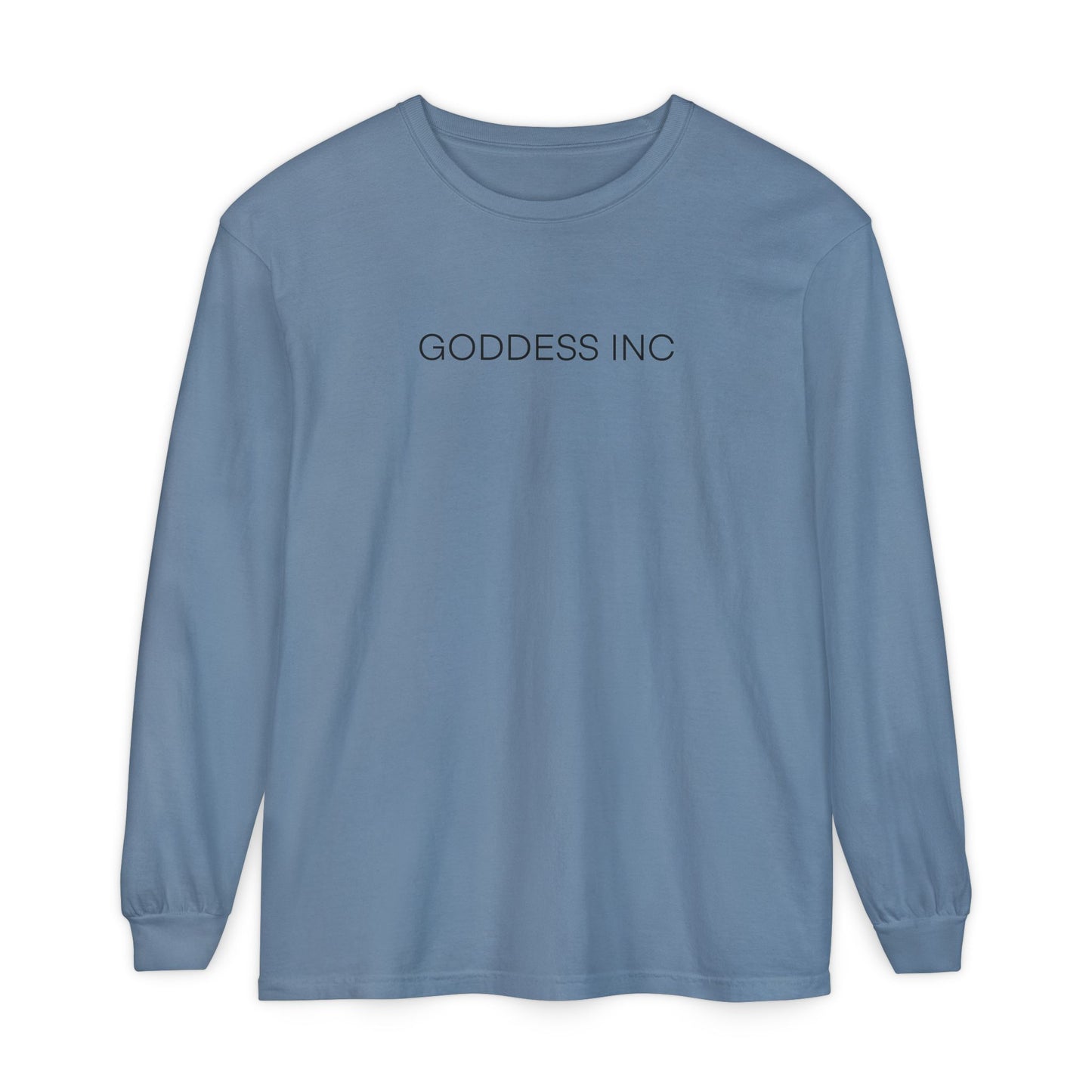 GODDESS INC Garment-dyed Long Sleeve T-Shirt