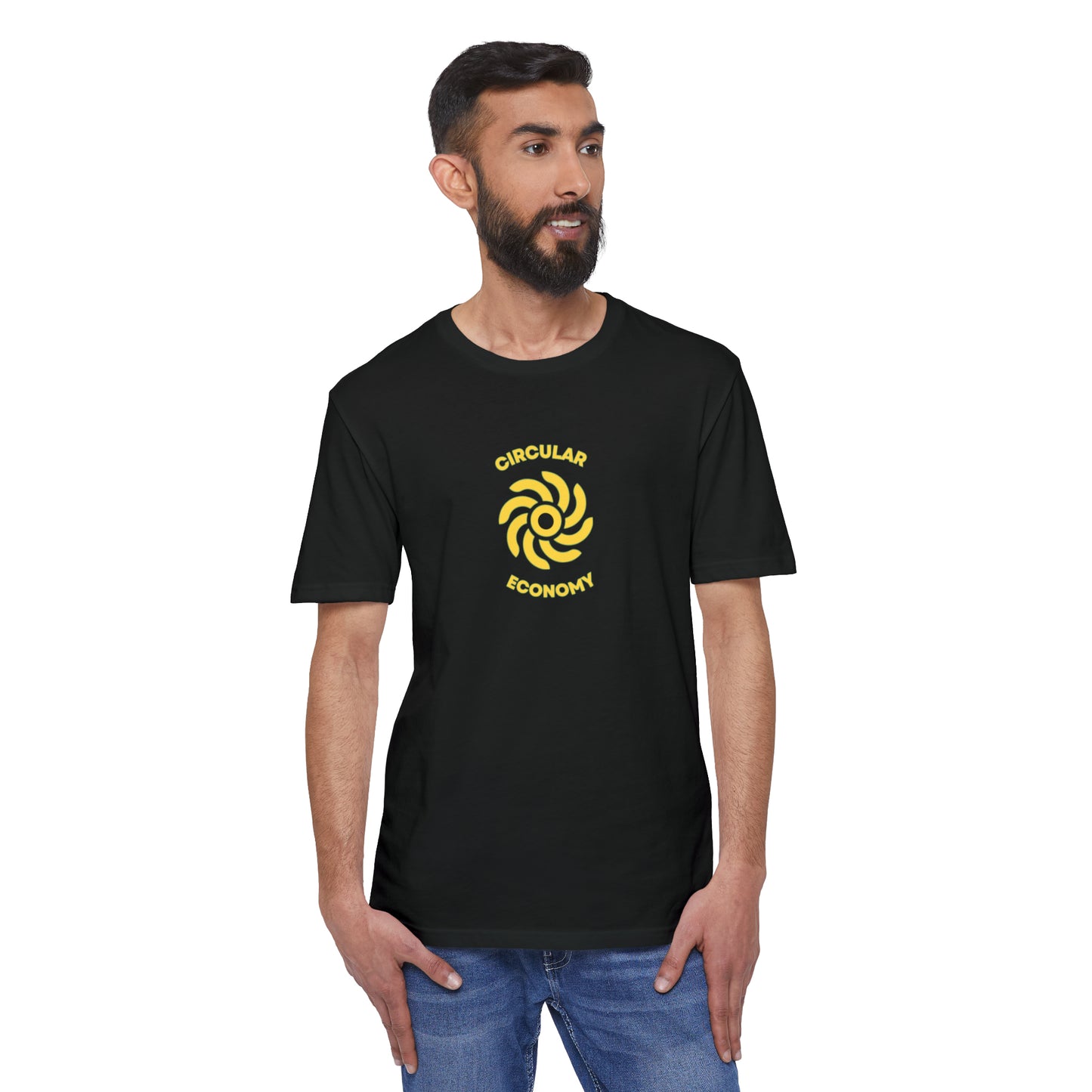 CIRCULAR ECONOMY Unisex District® Re-Tee®, Gold Print