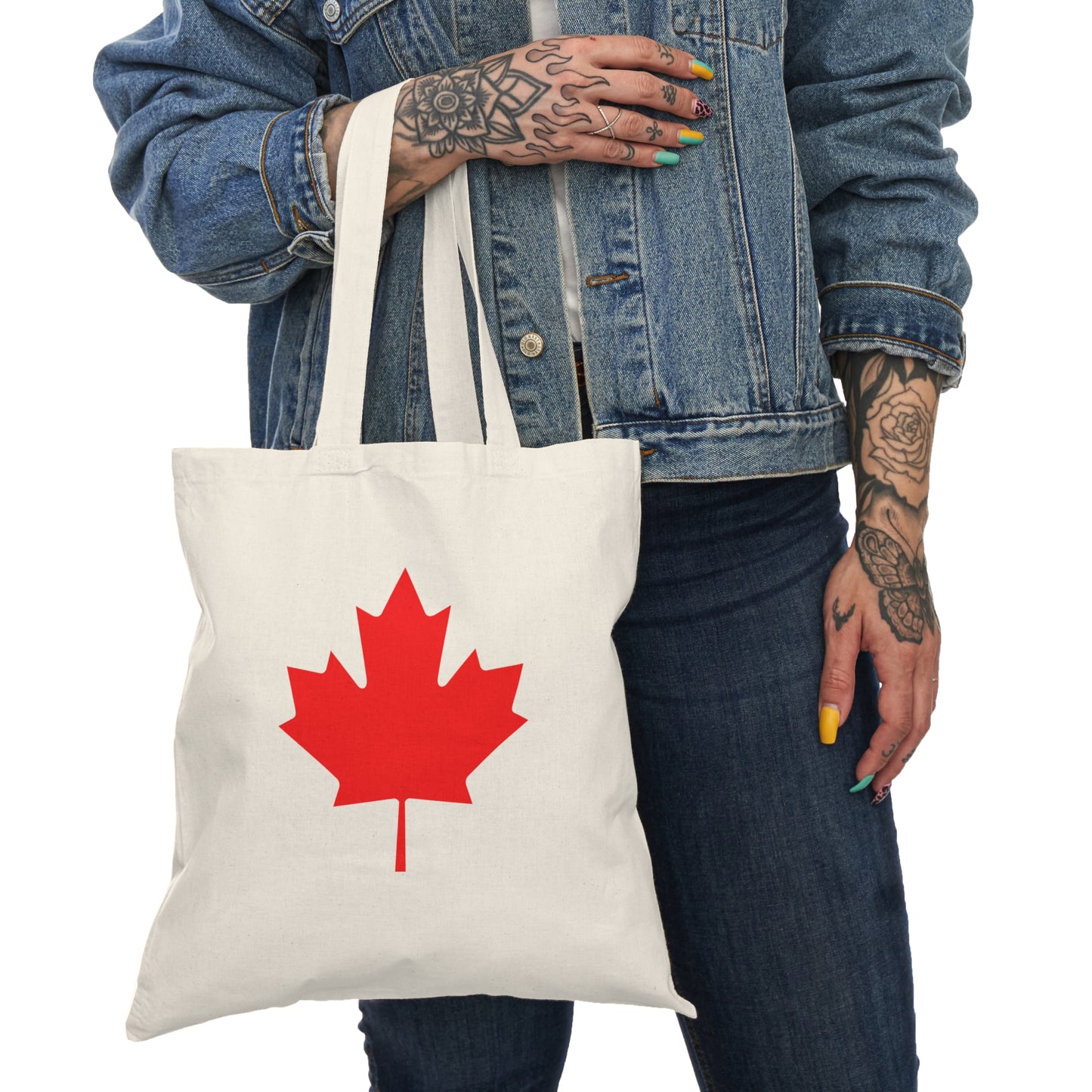 Canadian Maple Leaf, Natural Tote Bag