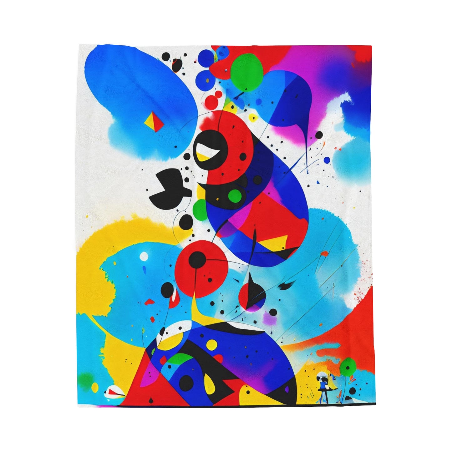 Velveteen Plush Blanket, Inspired by Miro