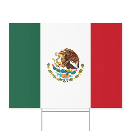 Mexican Flag Yard Sign