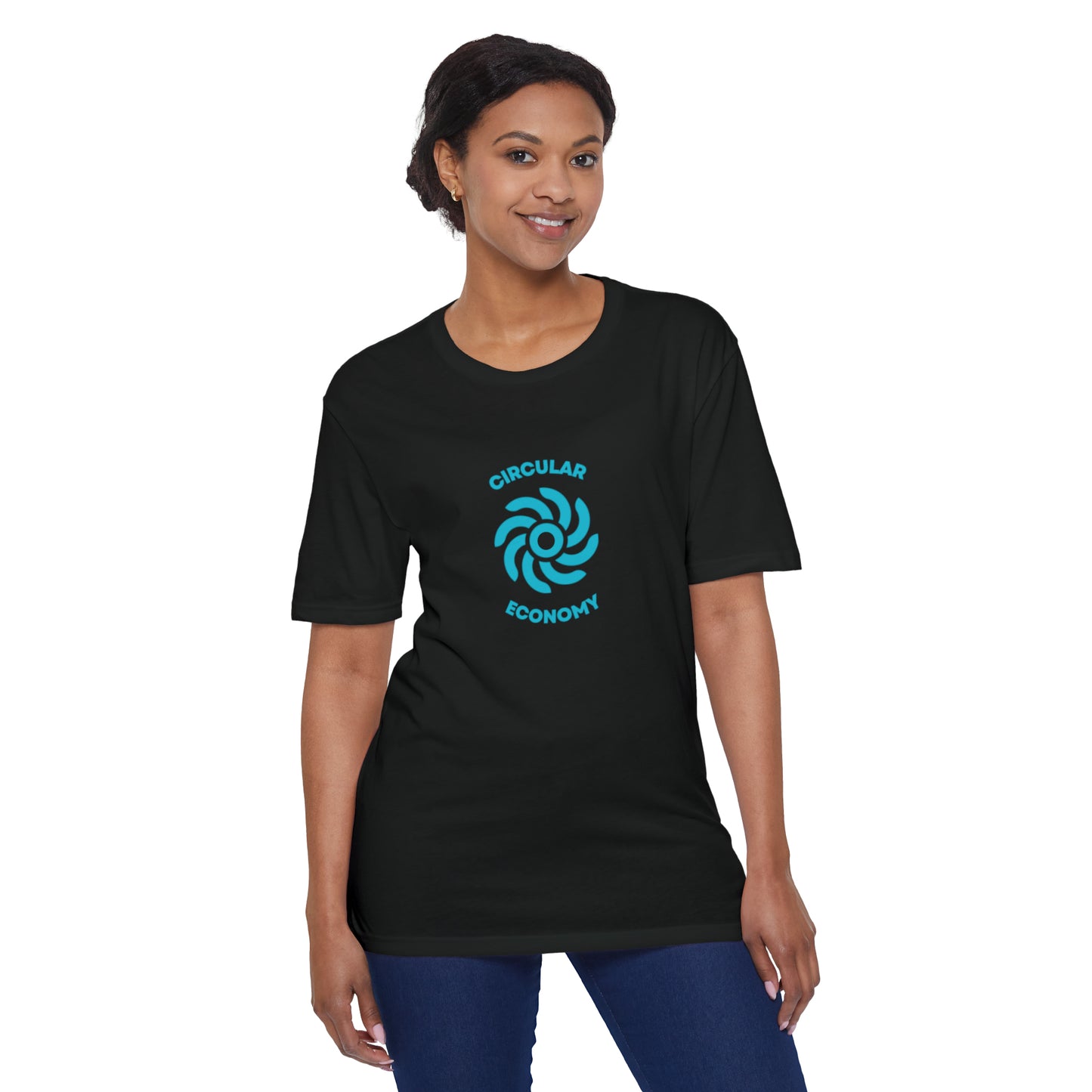 CIRCULAR ECONOMY Unisex District® Re-Tee®, Blue Print