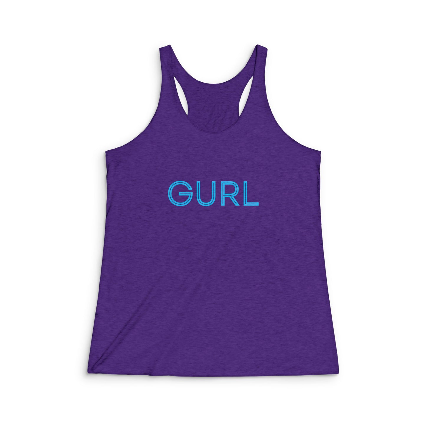 GURL, Women's Tri-Blend Racerback Tank