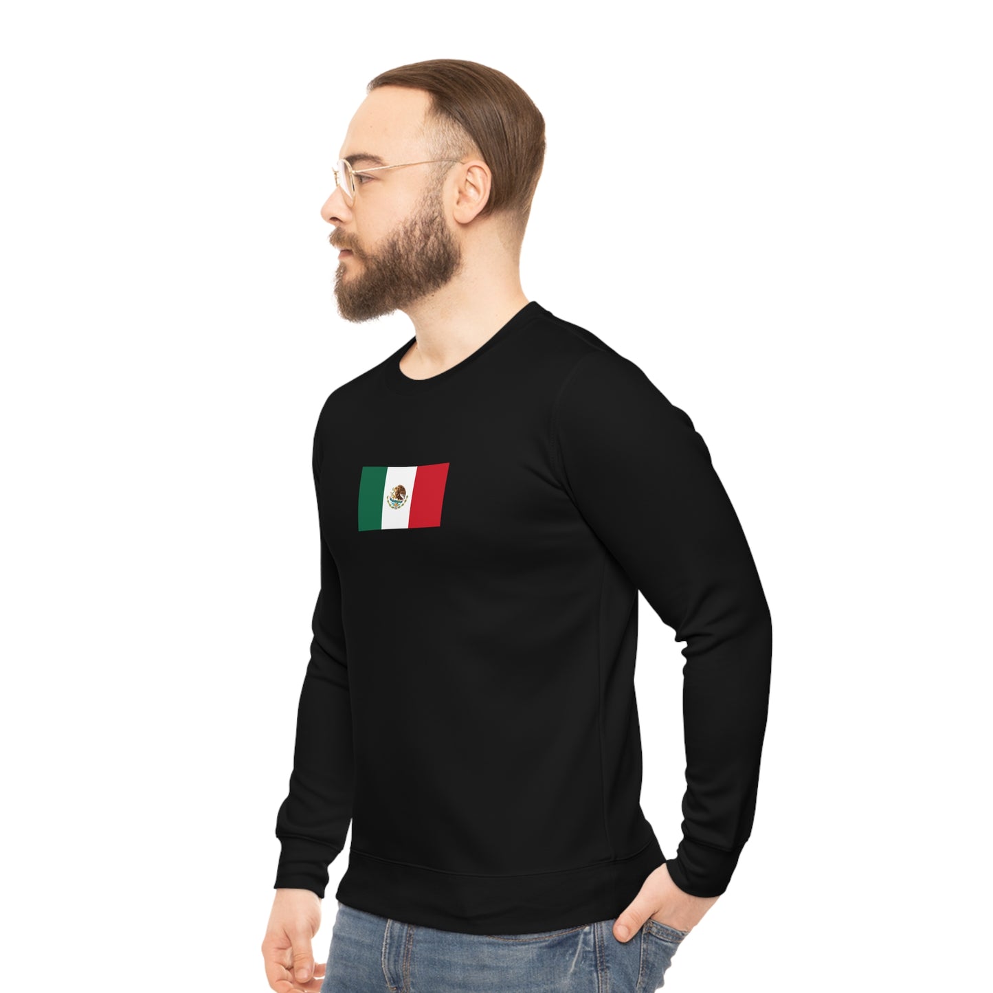 Mexican Flag, Lightweight Sweatshirt