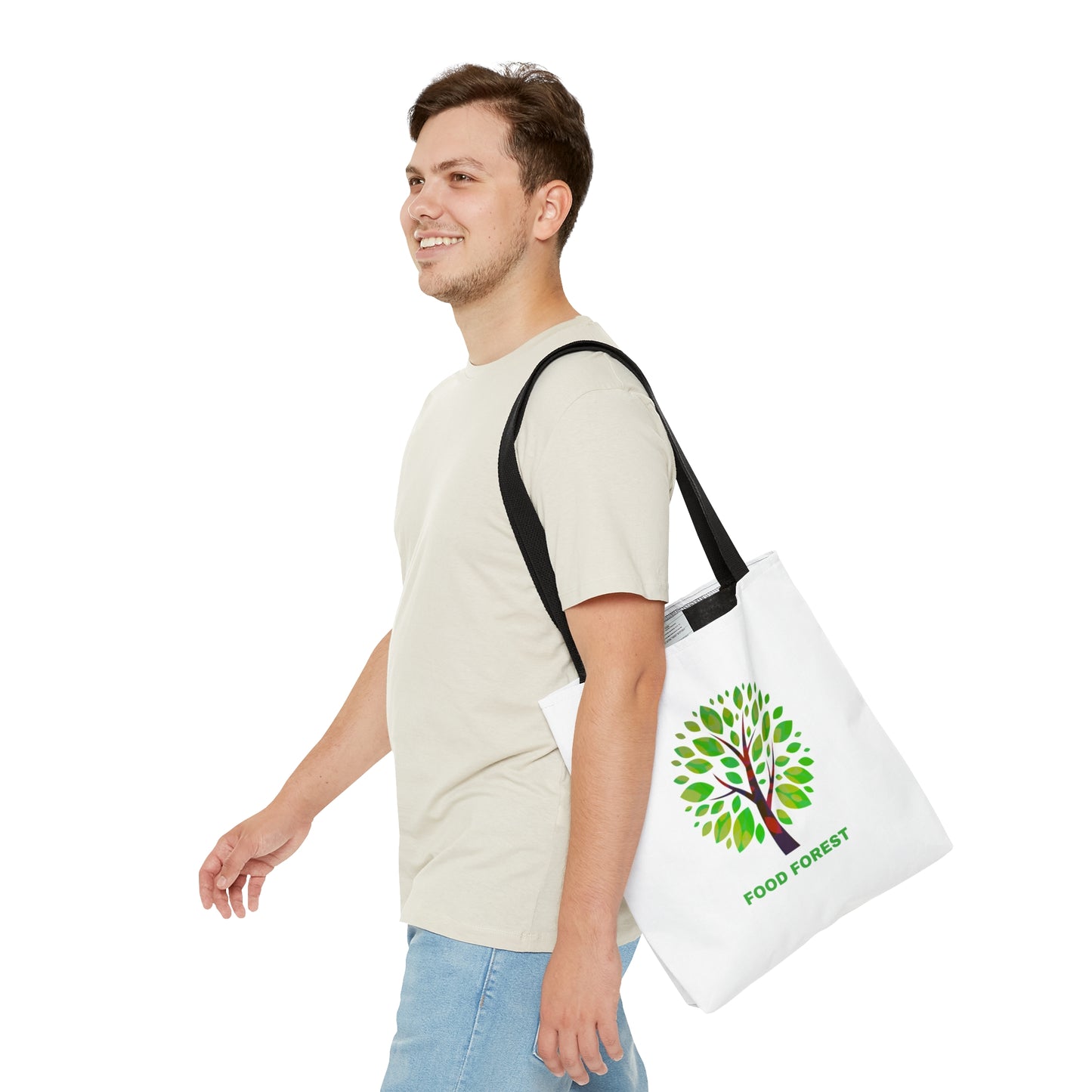 FOOD FOREST Tote Bag, White