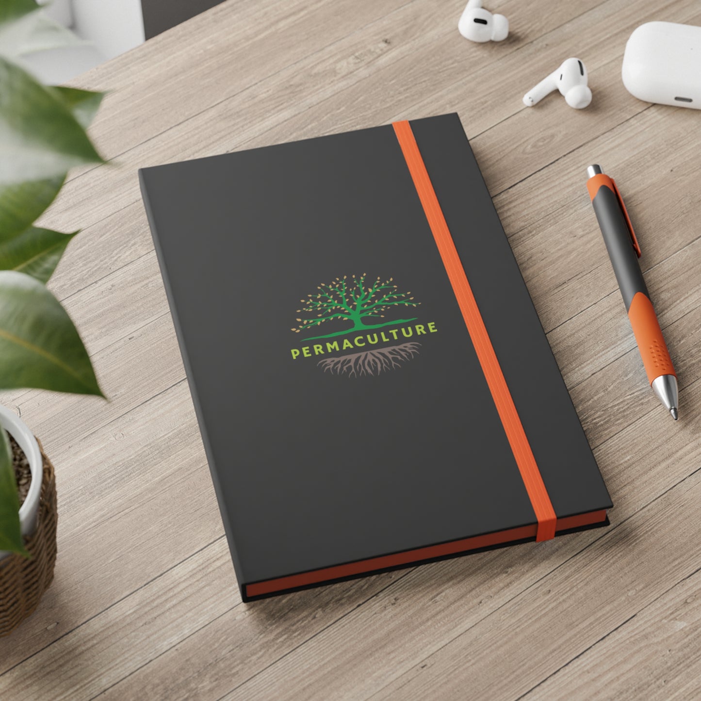 PERMACULTURE, Color Contrast Notebook, Ruled