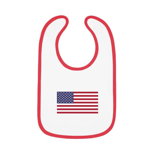 American Flag Baby Bib