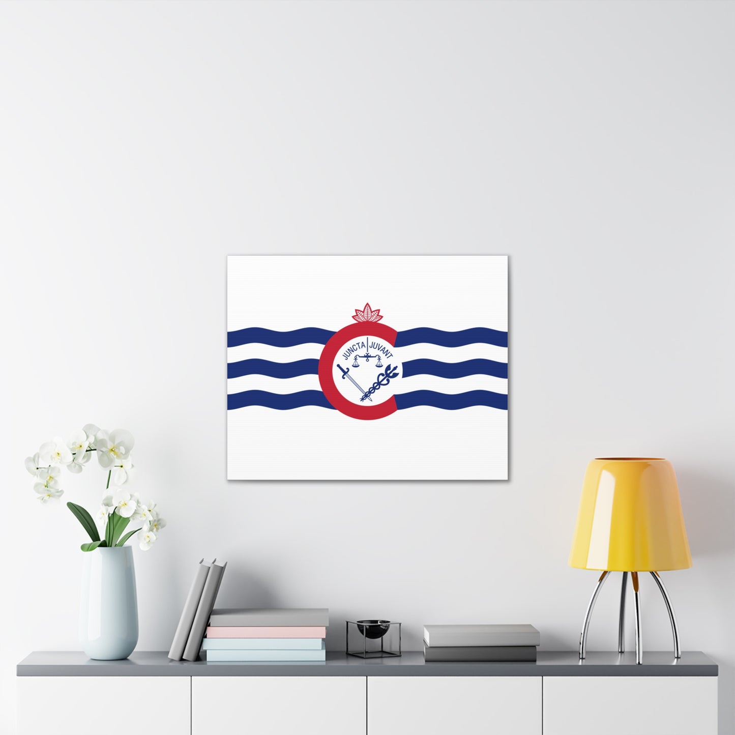 Cincinnati Flag, Canvas Stretched, 0.75"