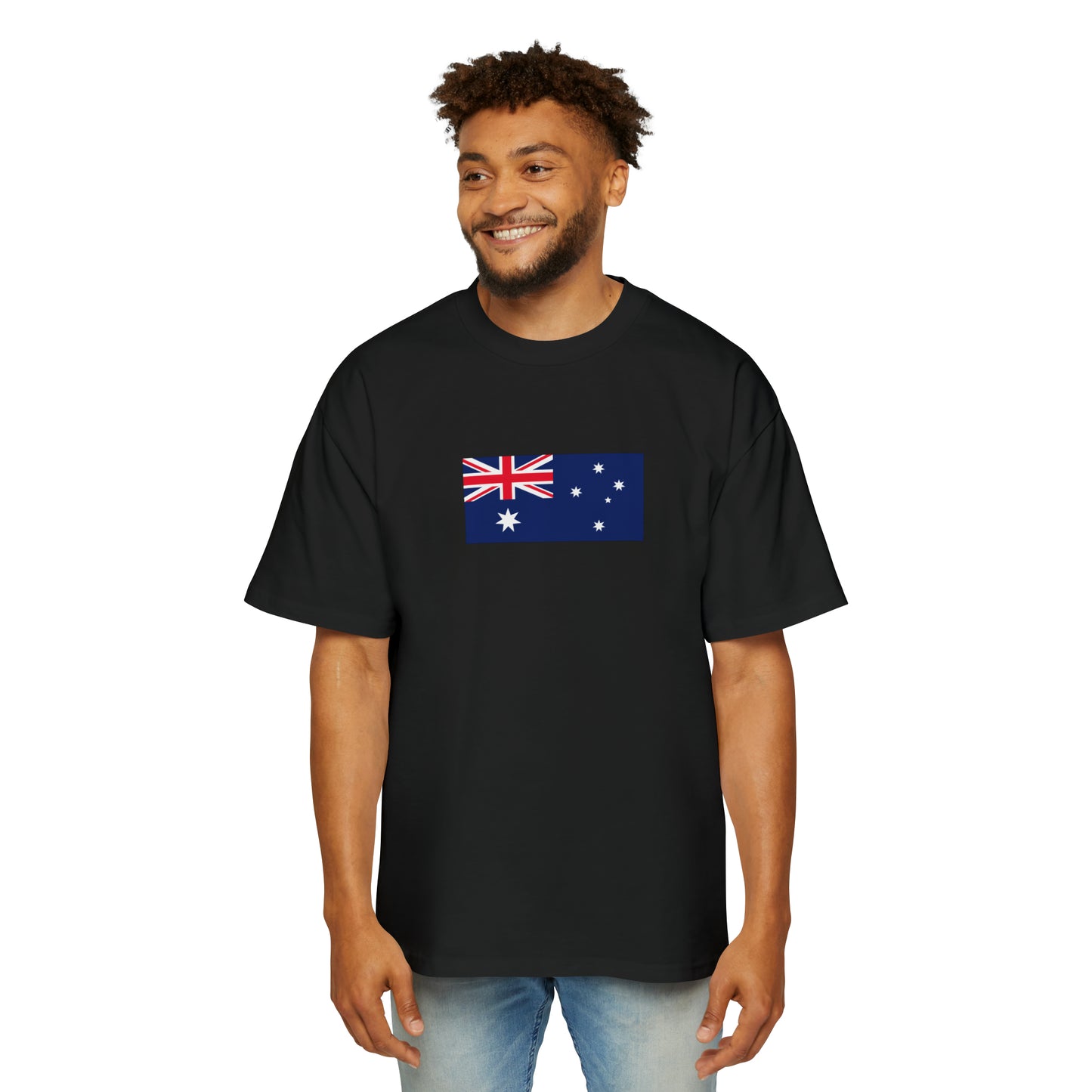 Australian Flag, Men's Heavy Oversized Tee