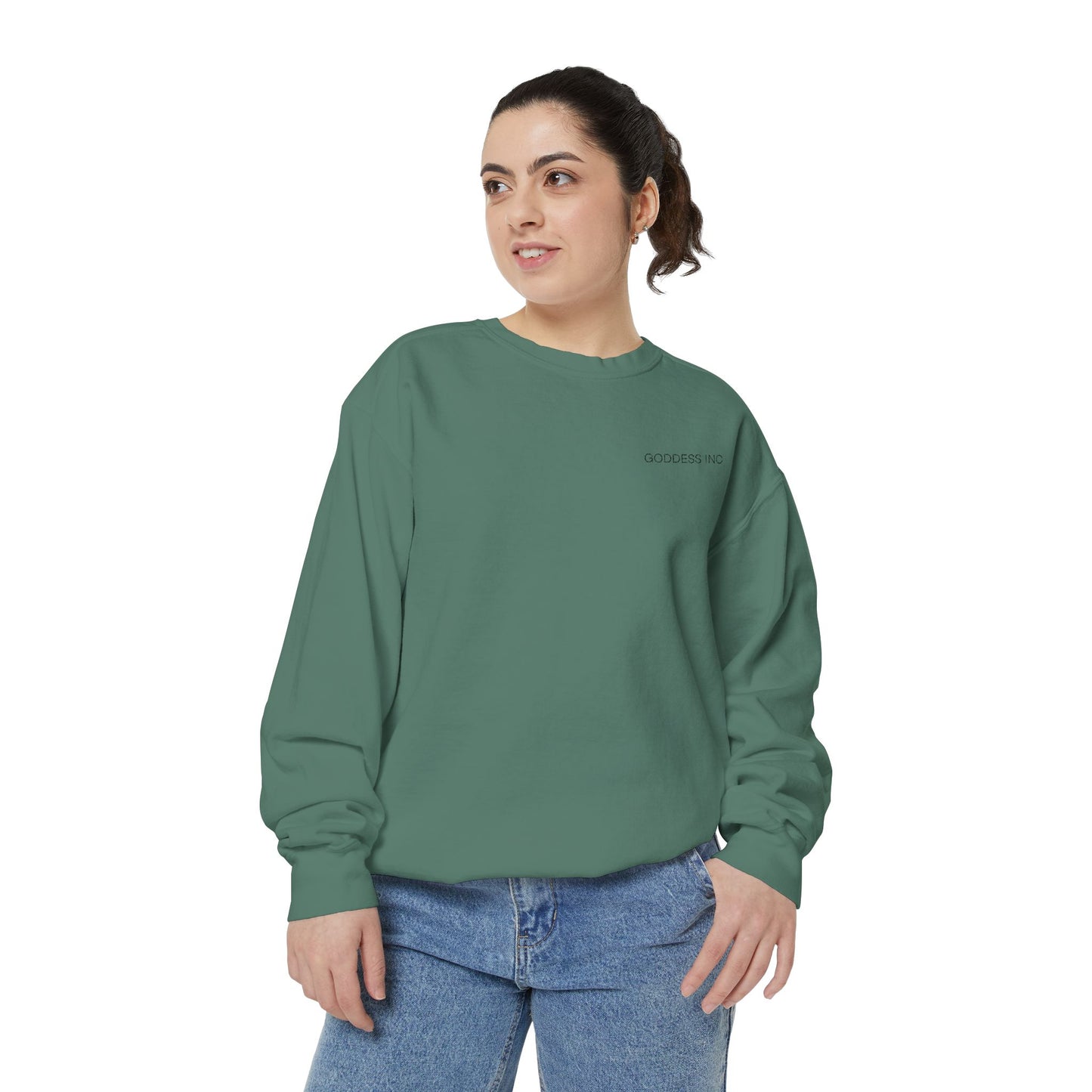 GODDESS INC Garment-Dyed Sweatshirt