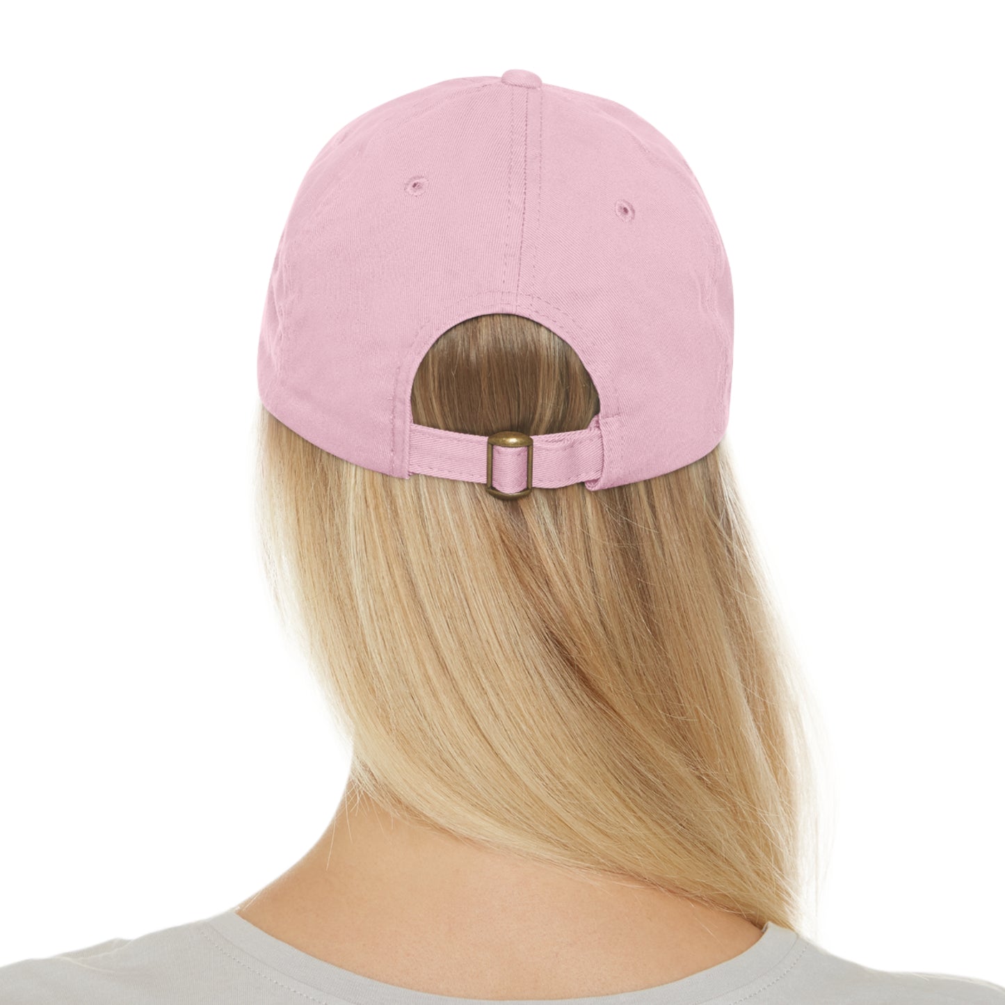 BIKE, Dad Hat with Leather Patch (Rectangle)