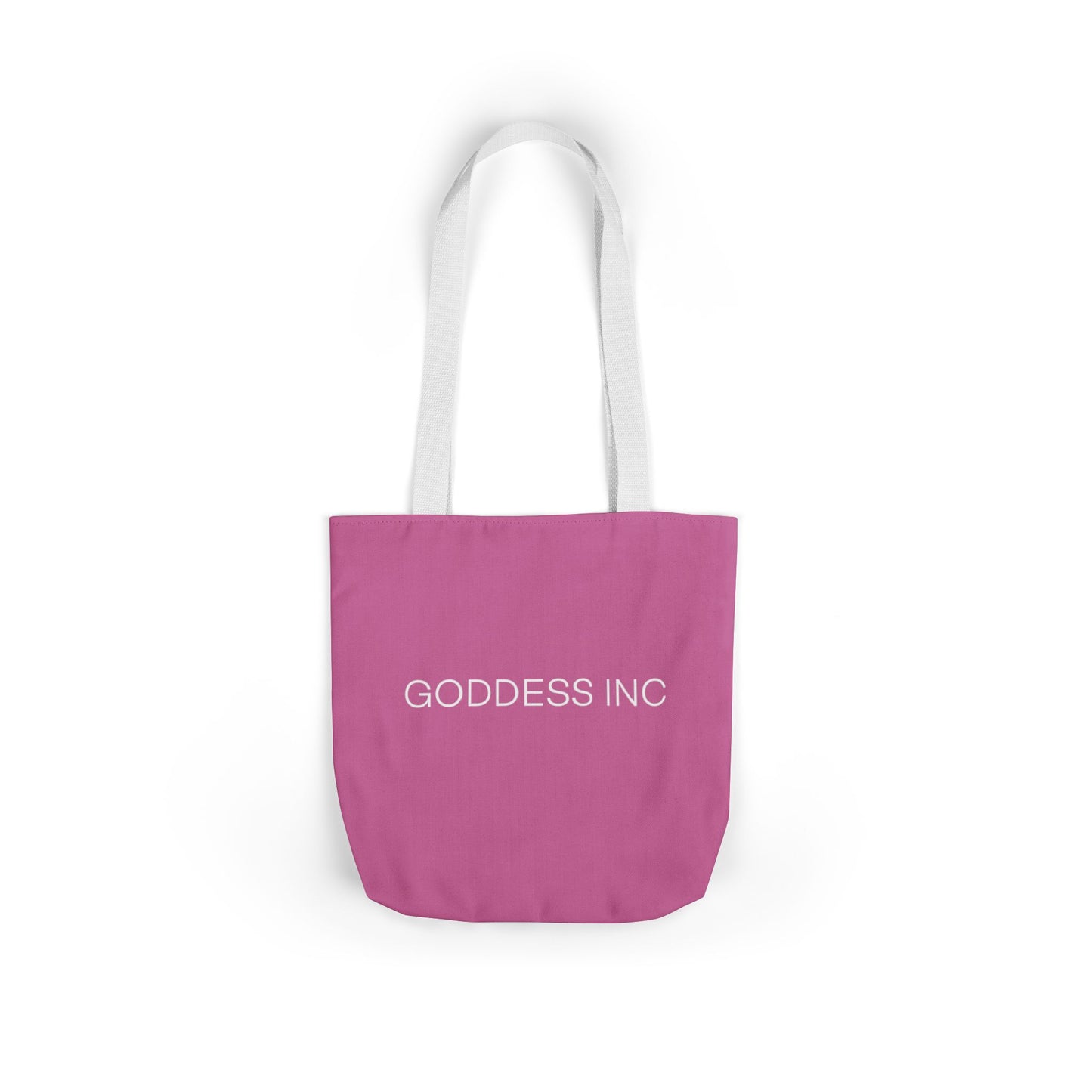 GODDESS INC Canvas Tote Bag, 5-Color Straps, Pink and White