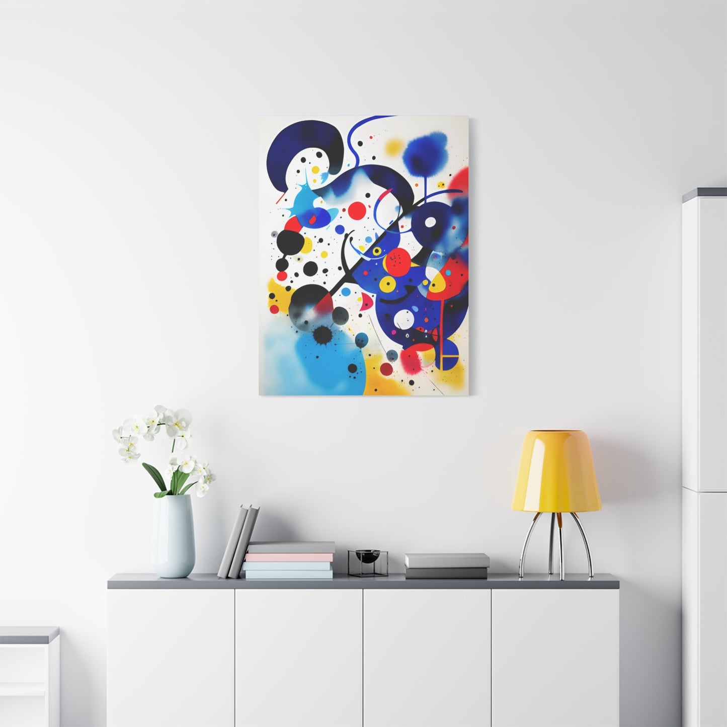 Miro-inspired Matte Canvas, Stretched, 1.25"