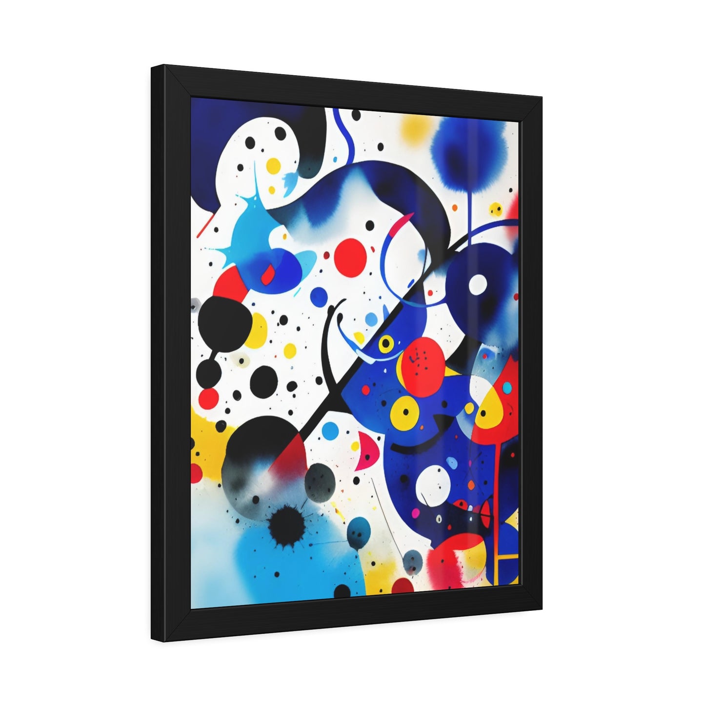 Framed Paper Poster, Inspired by Miro