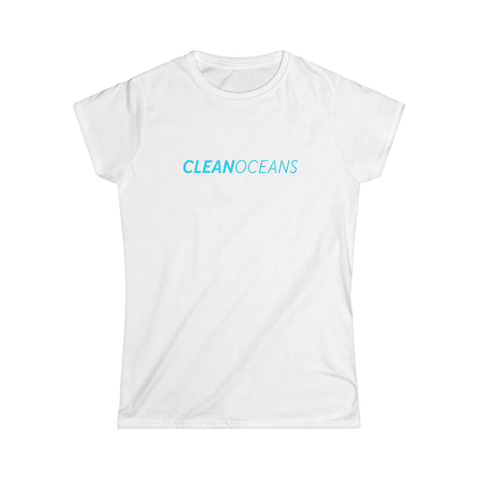 Women's Softstyle Tee, CleanOceans
