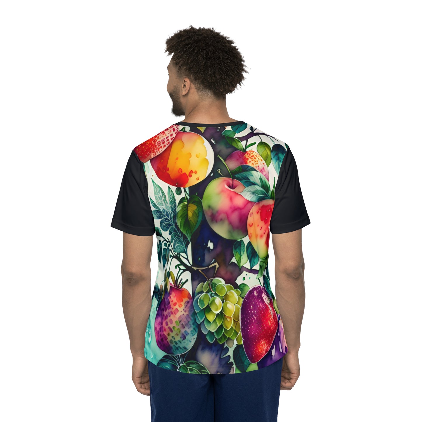 Fruit Garden watercolor, Men's Sports T-shirt