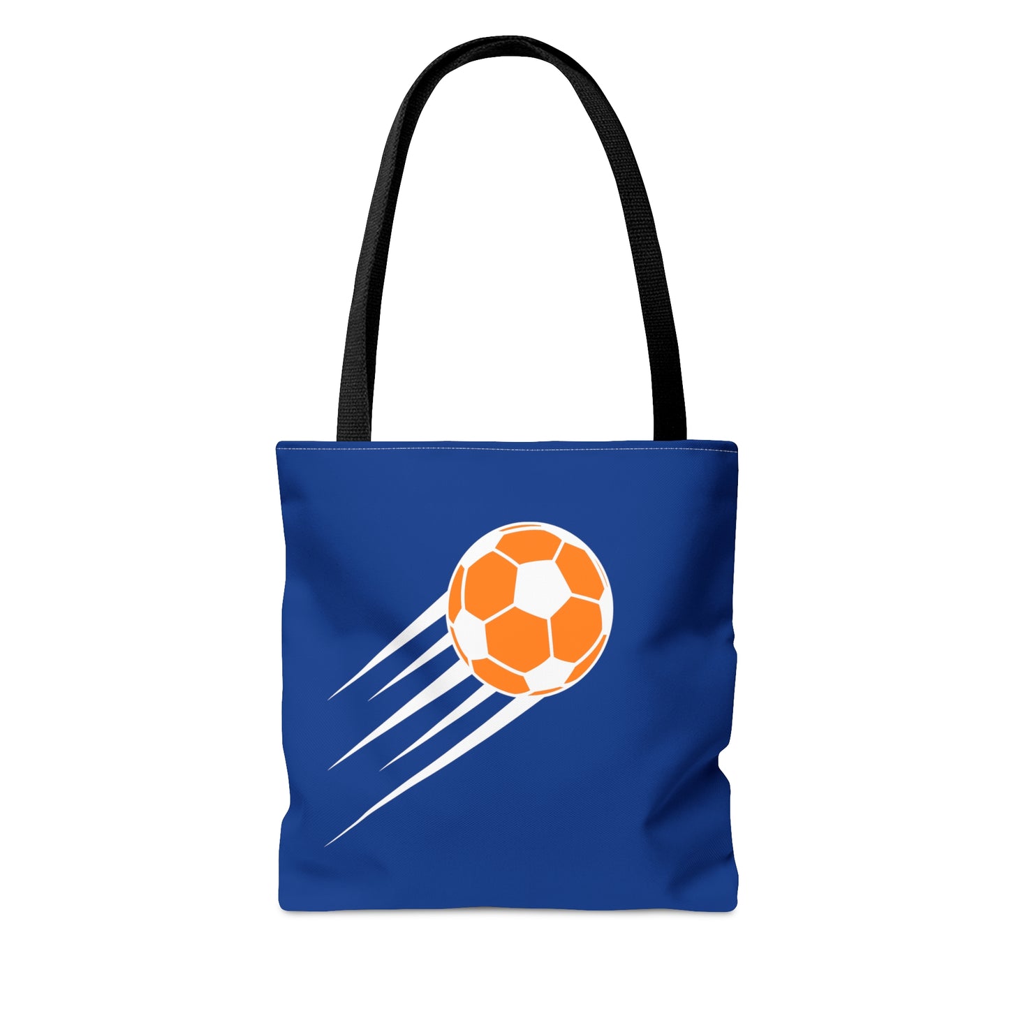 SOCCER Tote Bag, Blue and Orange