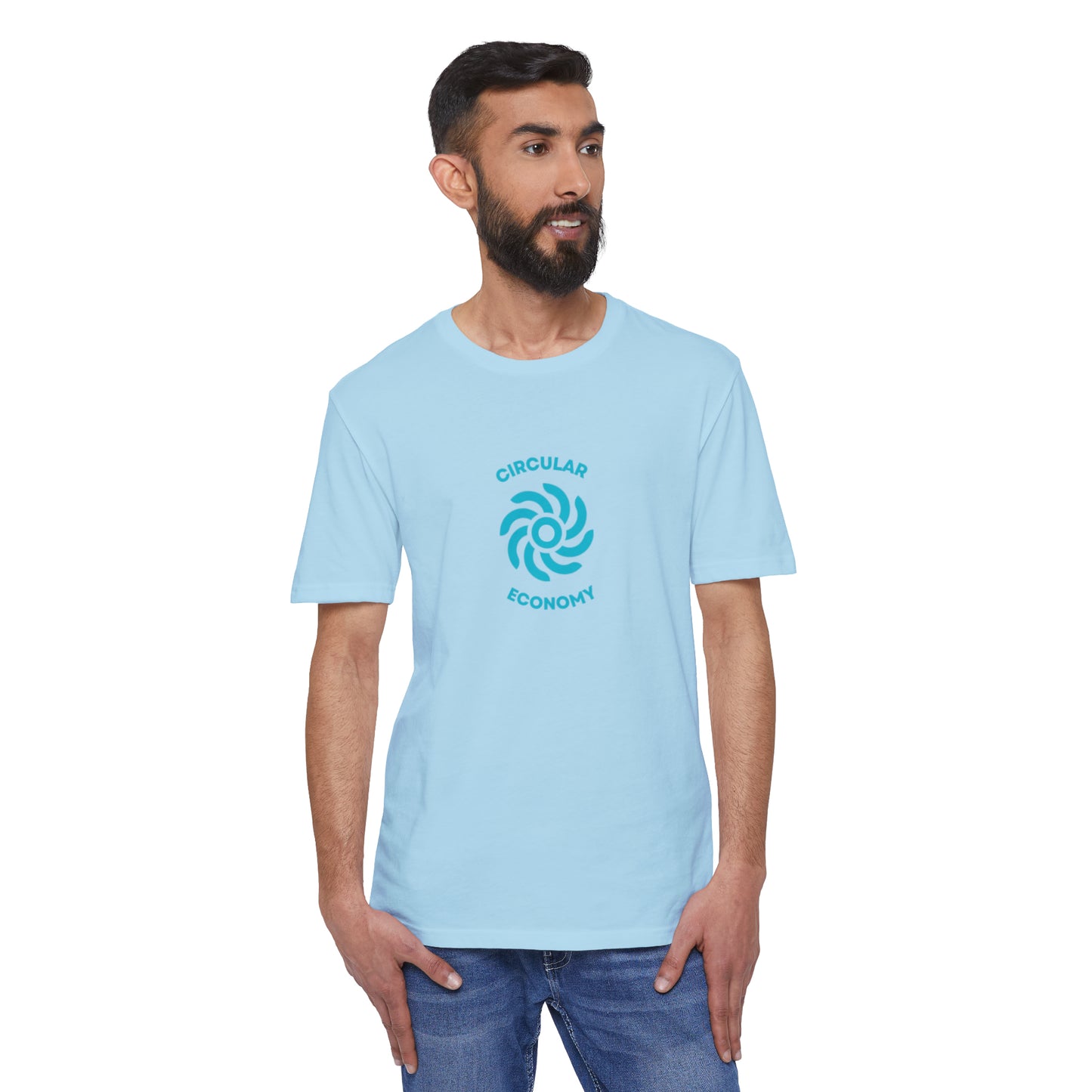 CIRCULAR ECONOMY Unisex District® Re-Tee®, Blue Print