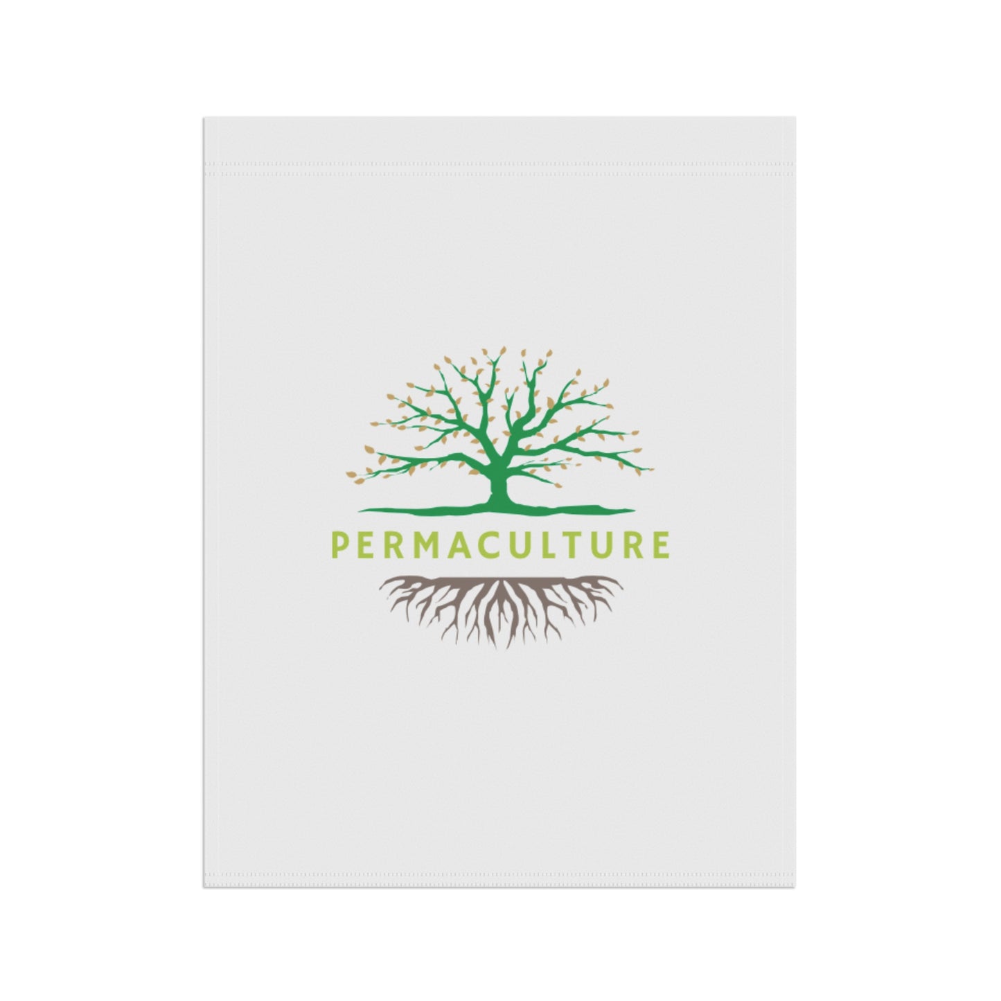 Permaculture, Garden & House Banner, White
