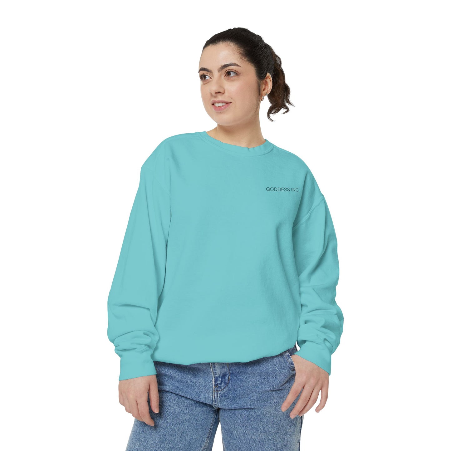 GODDESS INC Garment-Dyed Sweatshirt