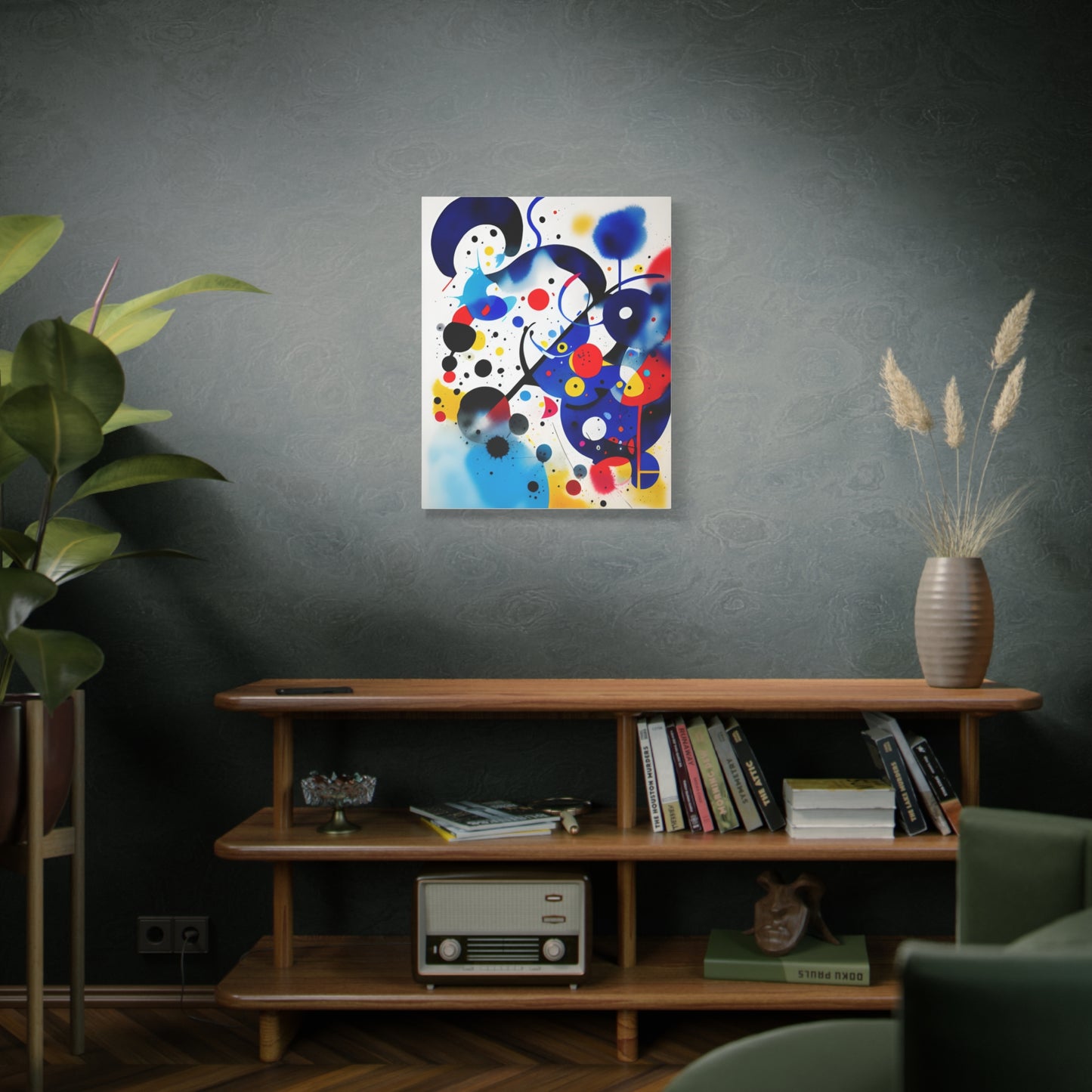 Miro-inspired Matte Canvas, Stretched, 1.25"