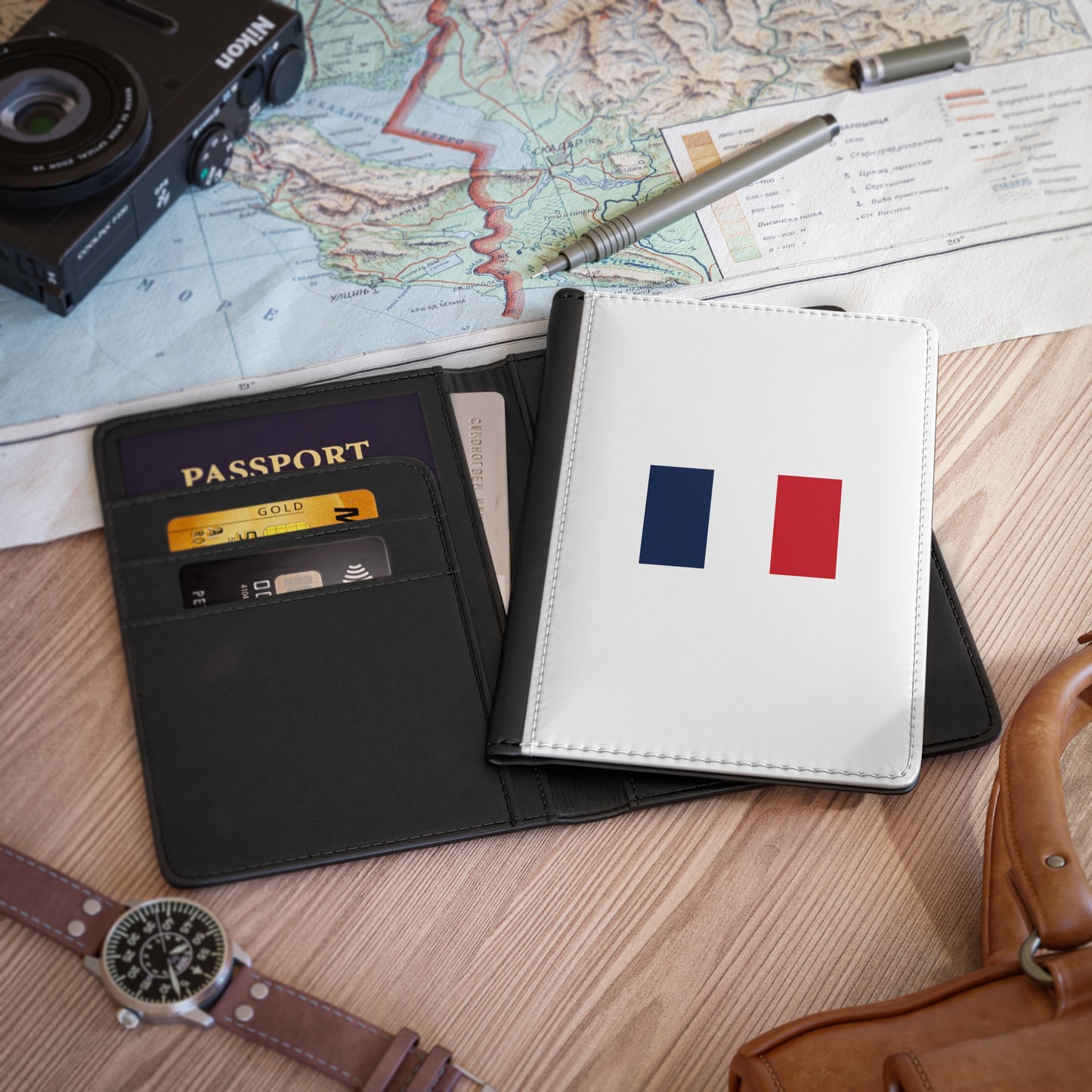 Passport Cover, French Flag