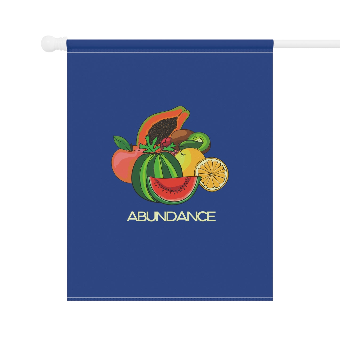 ABUNDANCE Garden & House Banner - Blue