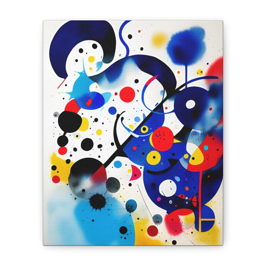 Miro-inspired Matte Canvas, Stretched, 1.25"