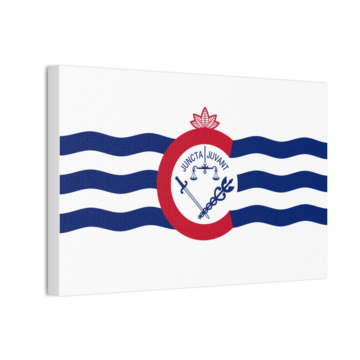 Cincinnati Flag, Canvas Stretched, 0.75"