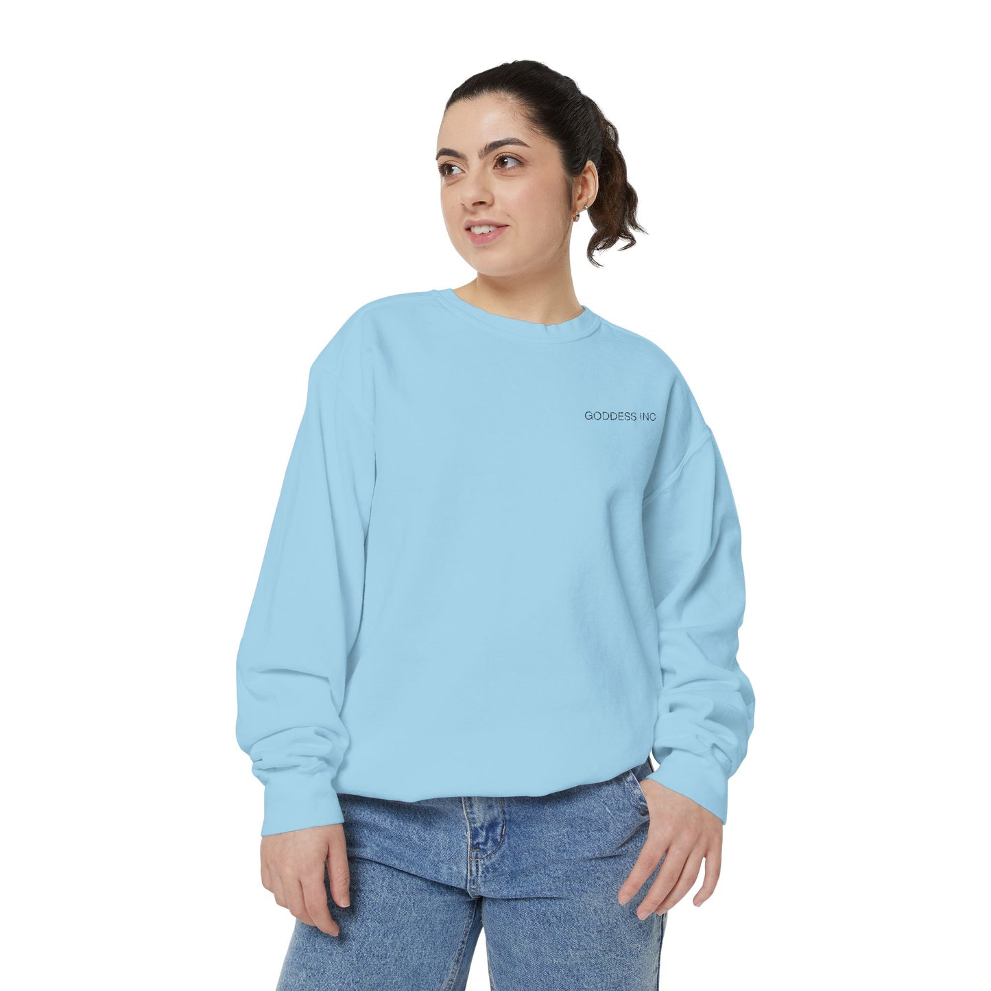 GODDESS INC Garment-Dyed Sweatshirt