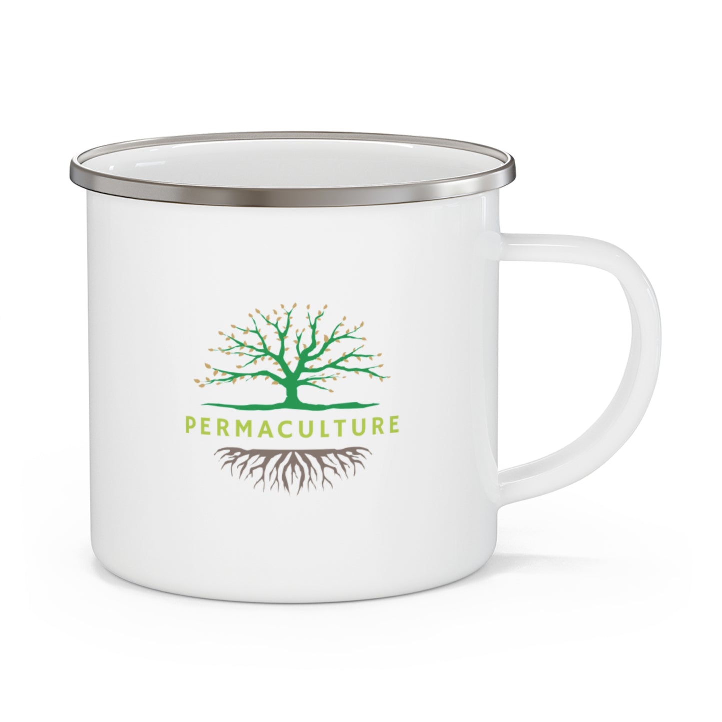 Enamel Camping Mug, Permaculture