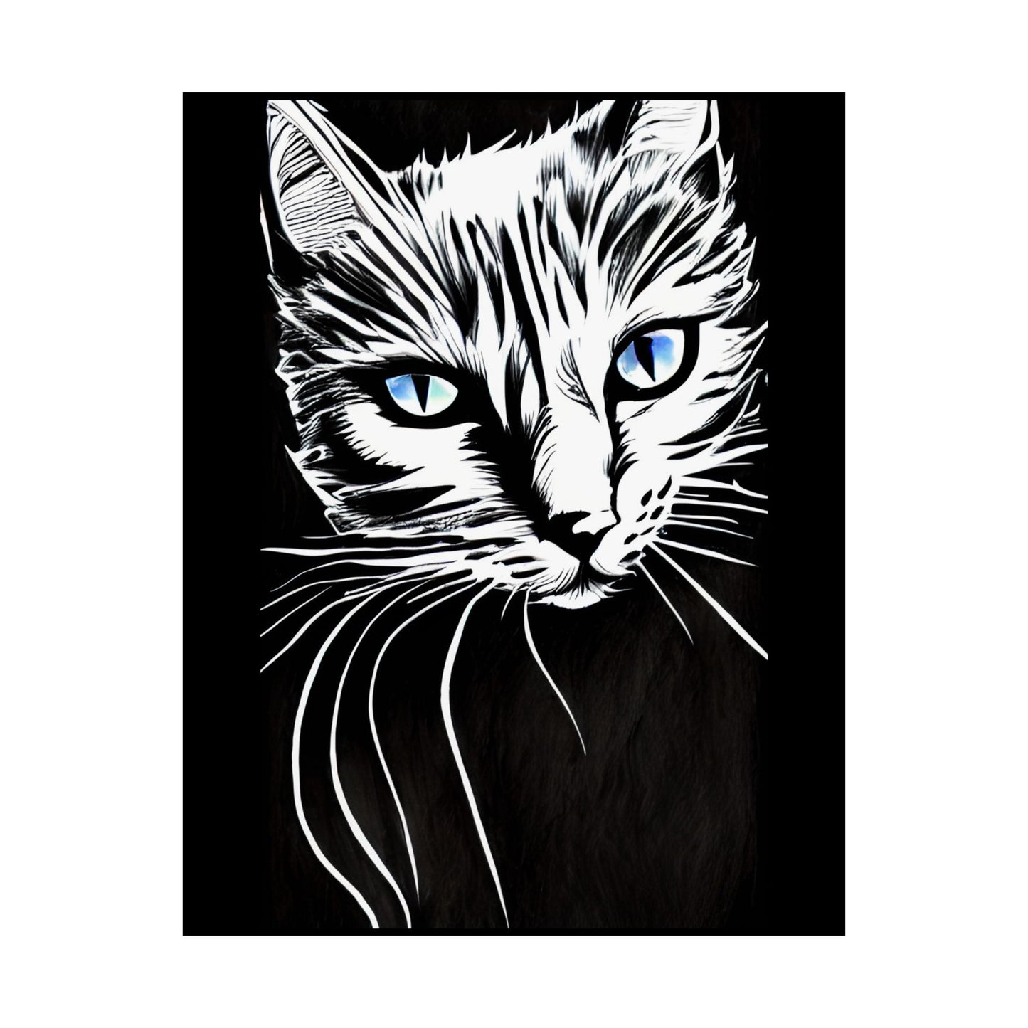 Cat, Matte Vertical Posters