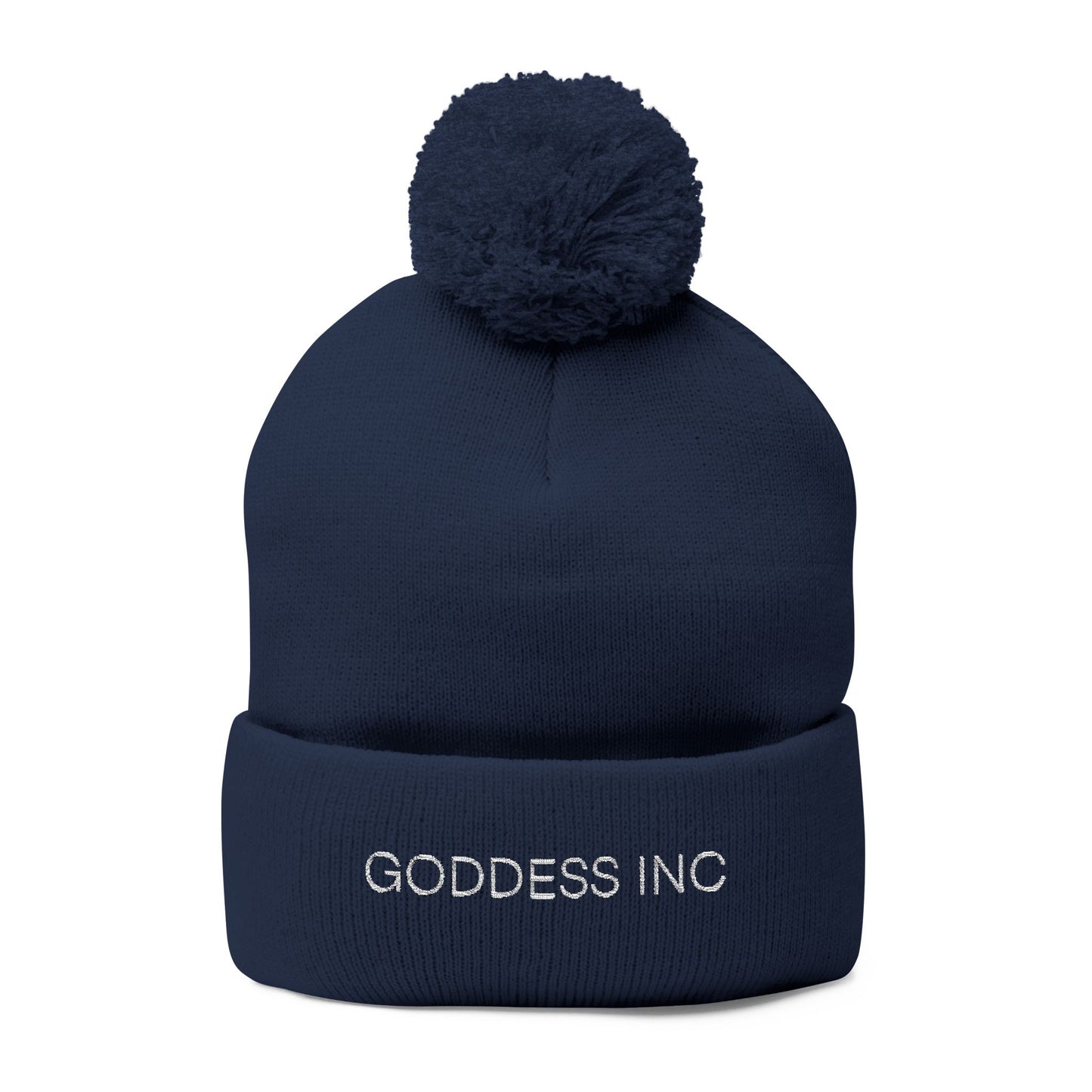 Goddess Inc, Pom-Pom Knit Cap (Embroidery)