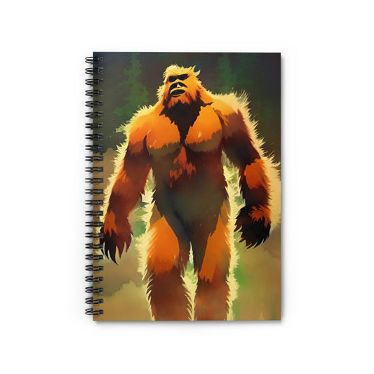 Sasquatch Spiral Notebook, Ruled Line