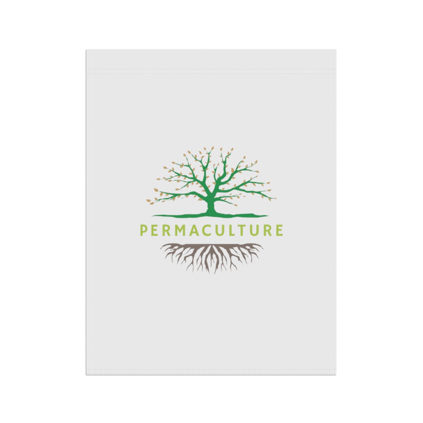 Permaculture, Garden & House Banner, White
