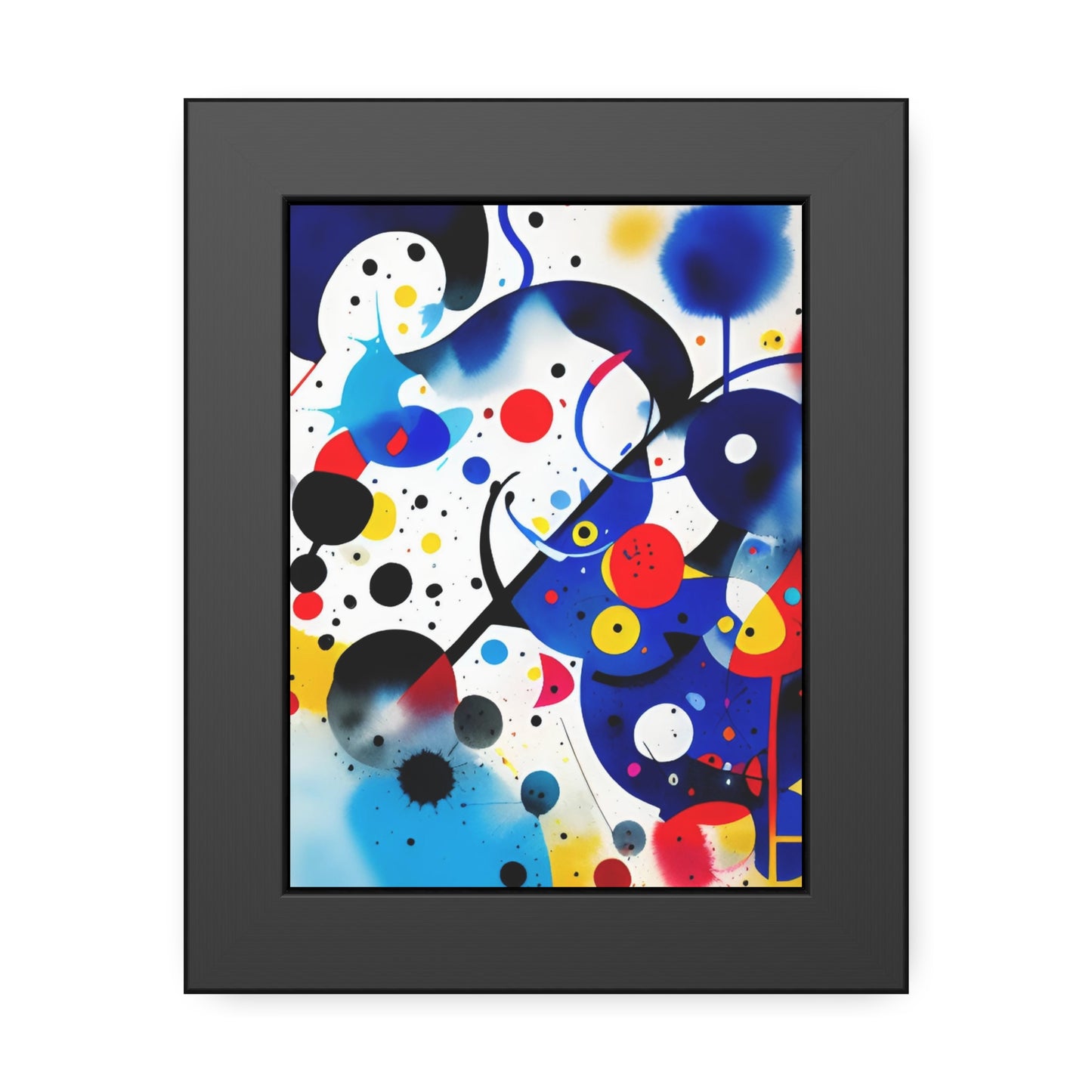 Framed Paper Poster, Inspired by Miro