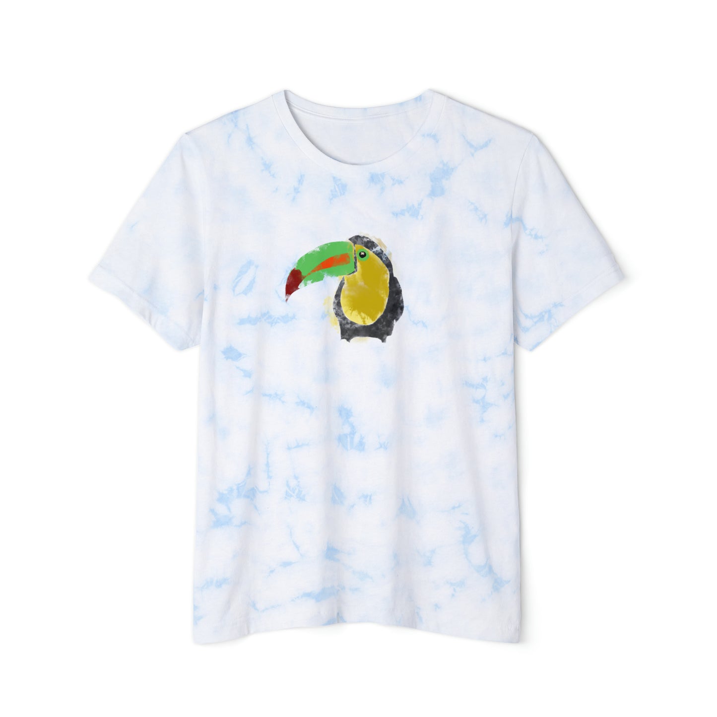 Toucan, Unisex FWD Fashion Tie-Dyed T-Shirt