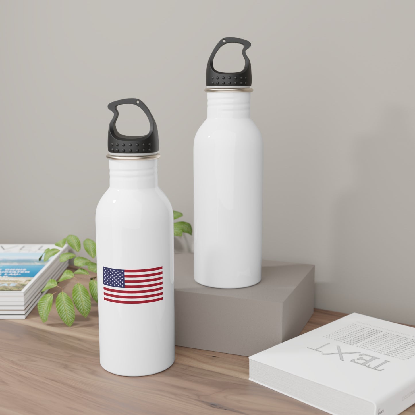 American Flag, Stainless Steel Water Bottle