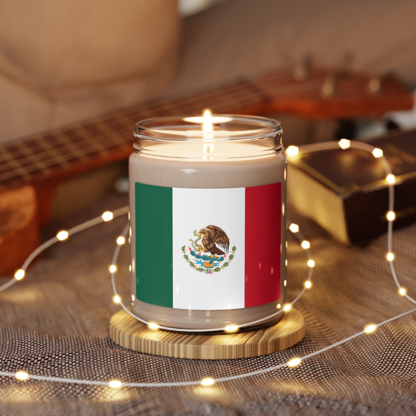 Scented Soy Candle, 9oz, Mexican Flag