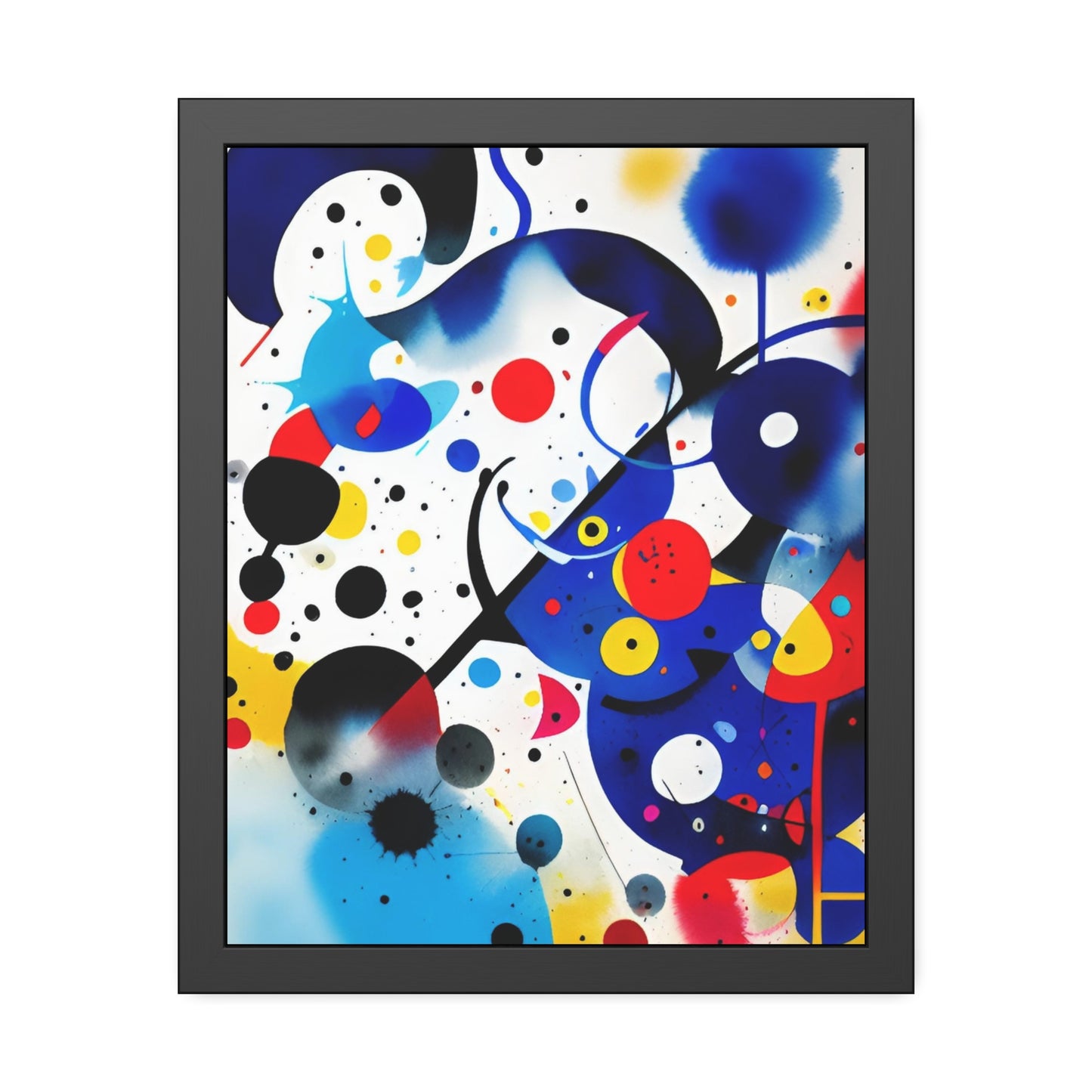 Framed Paper Poster, Inspired by Miro